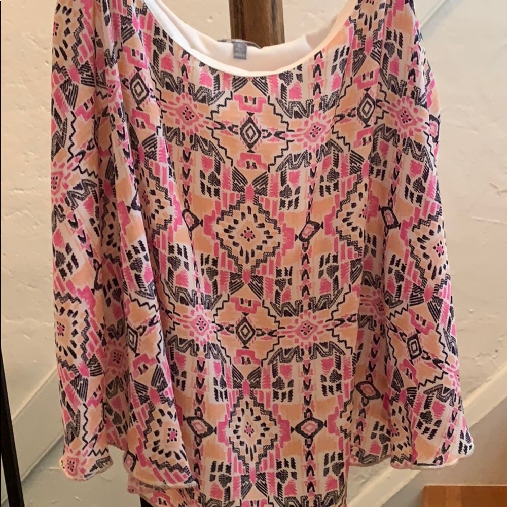 Charlotte Russe multi colored crop top